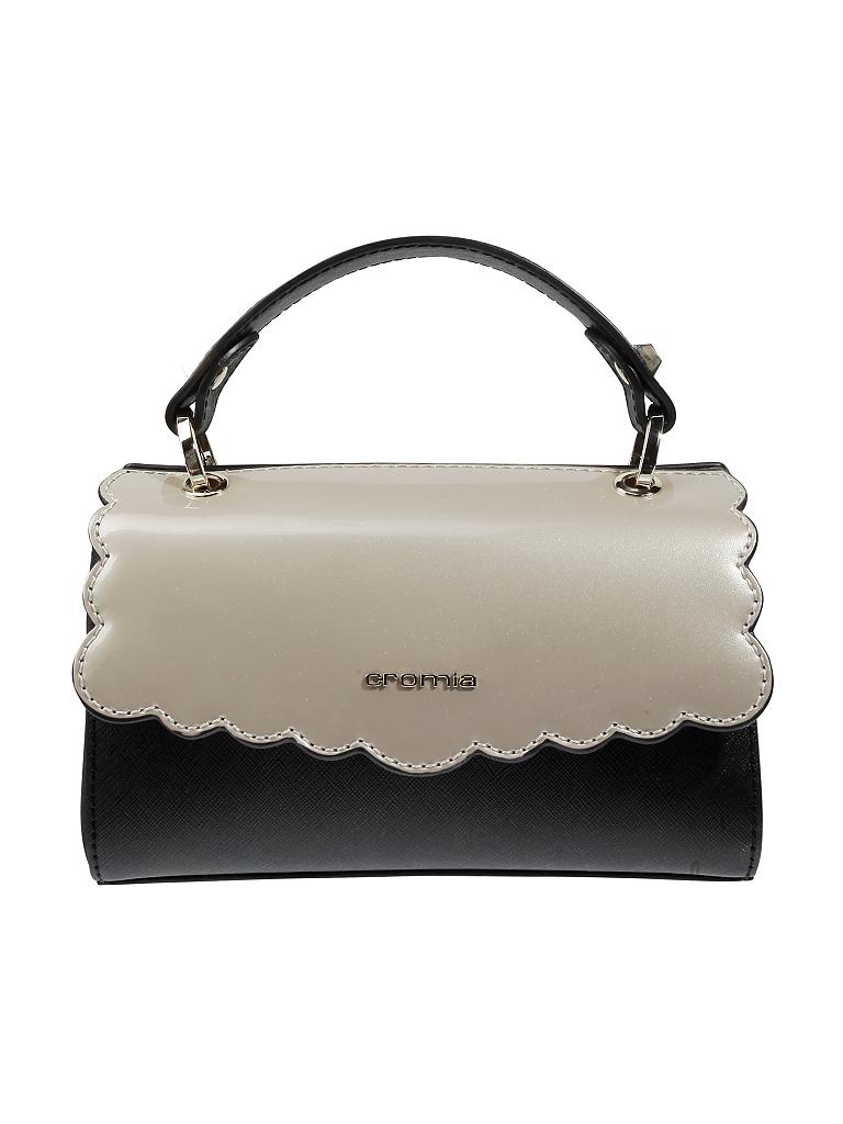 CROMIA | Ledertasche "Flappy S" | schwarz