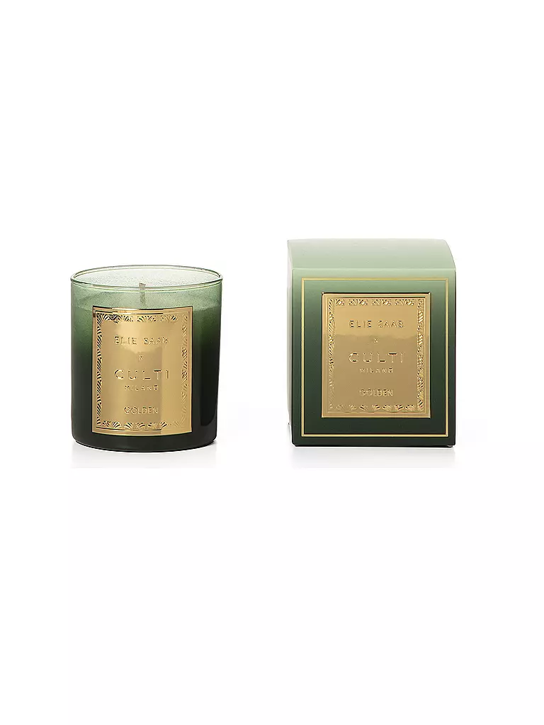 CULTI | Duftkerze Elie Saab x Culti Milano 270g Golden | dunkelgrün