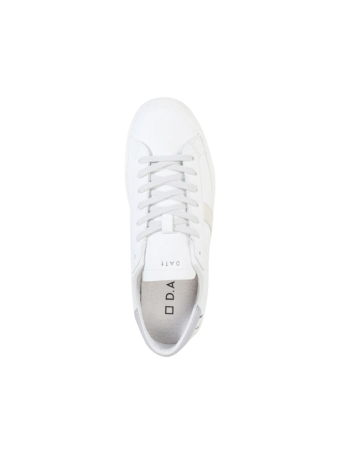 D.A.T.E. | Sneaker HILL LOW VINTAGE CALF | weiss
