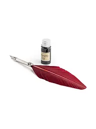 DALLAITI | Schreibset mit  Federstift Bordeaux | Dunkelrot