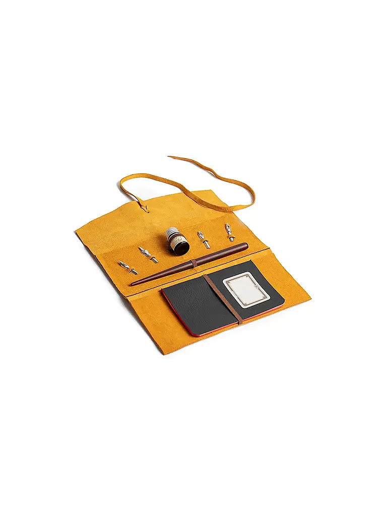 DALLAITI | Schreibset mit Notizbuch Gold | Gold