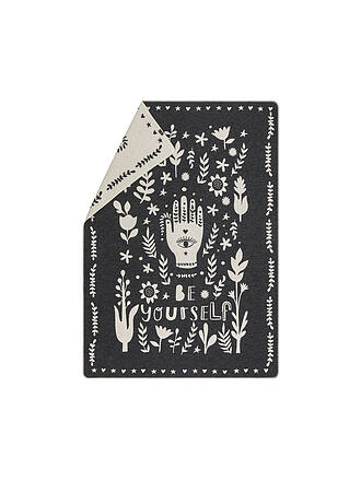 DAVID FUSSENEGGER | Wohndecke - Plaid SILVRETTA 140x200cm Be Yourself Anthrazit 