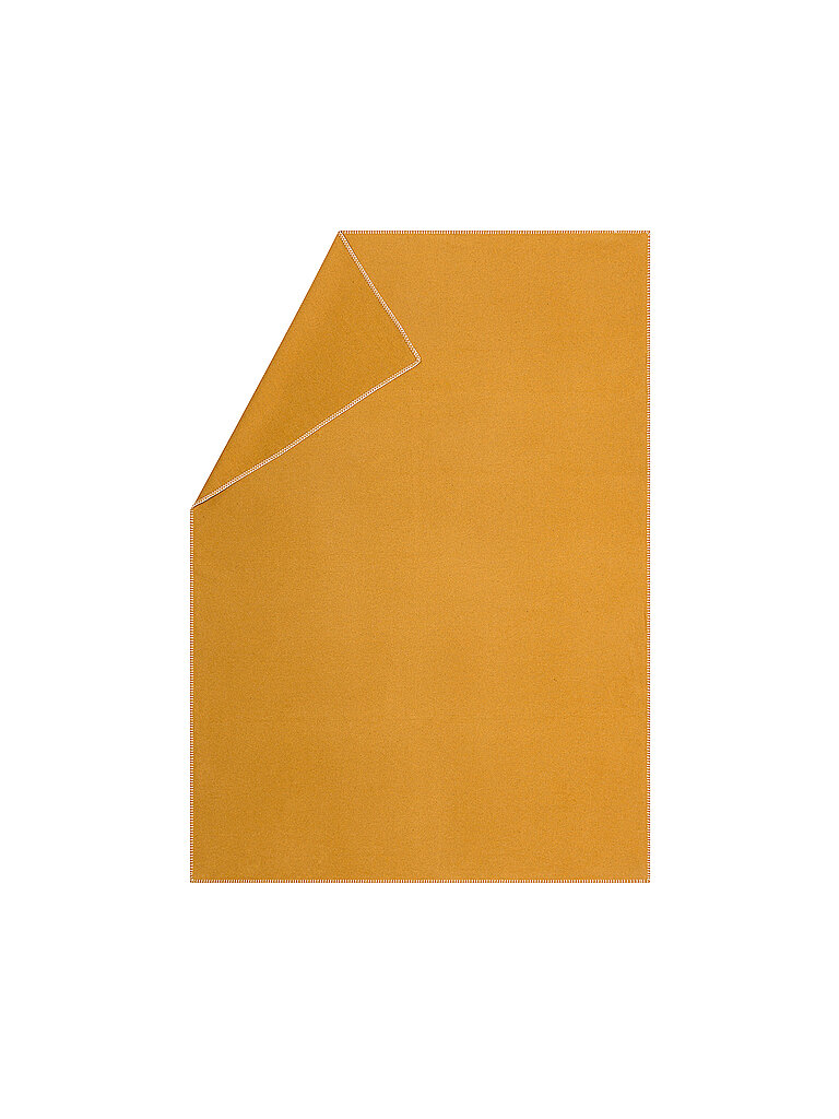 DAVID FUSSENEGGER Couvre-lit - Plaid Sylt 140x200cm (Orange) jaune