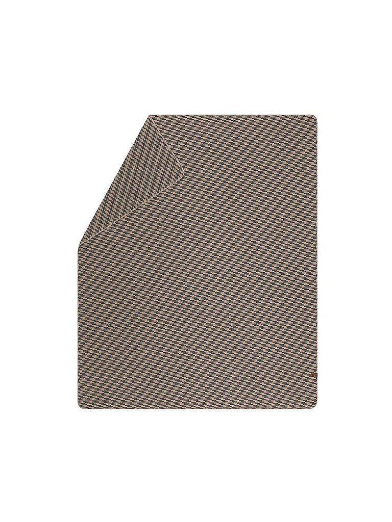 DAVID FUSSENEGGER Coperta MERANO Onda 160x200cm Fumo grigio