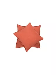 DAVID FUSSENEGGER | Kissenhülle mit Zierstich 50x50cm (Rot) | orange