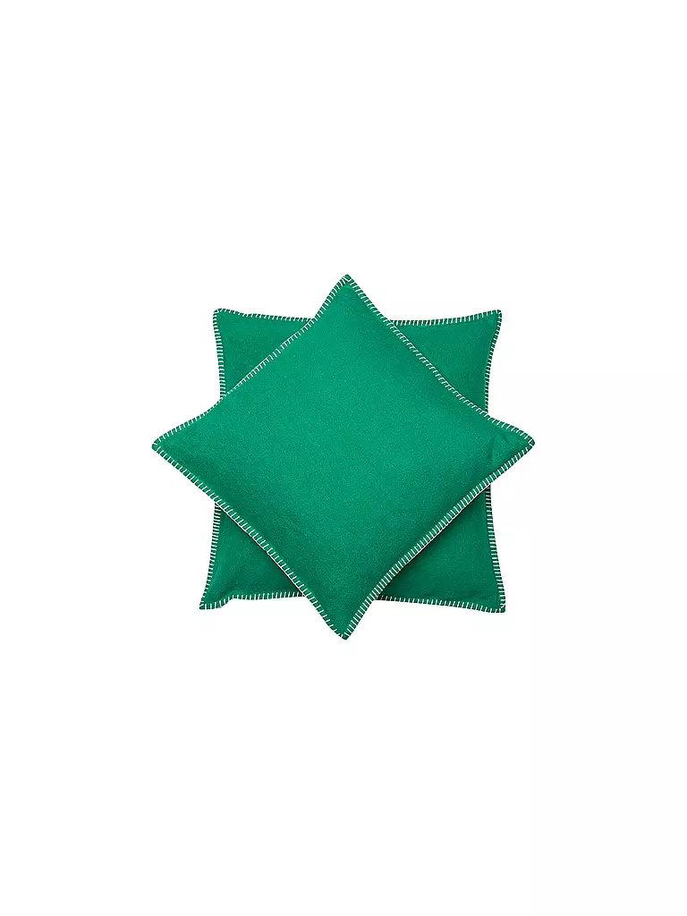 DAVID FUSSENEGGER | Kissenhülle SYLT 50x50cm Smaragd | grün