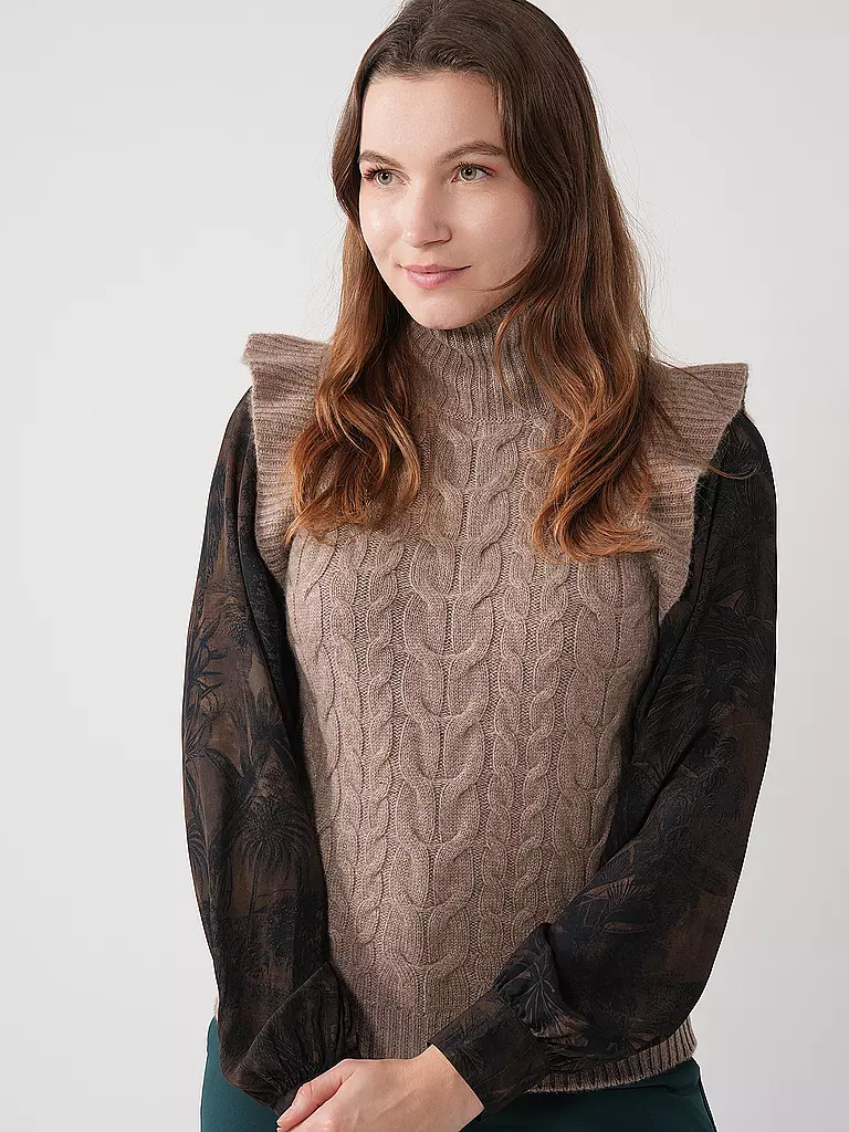 DAVIDA | Kaschmirpullunder  | braun