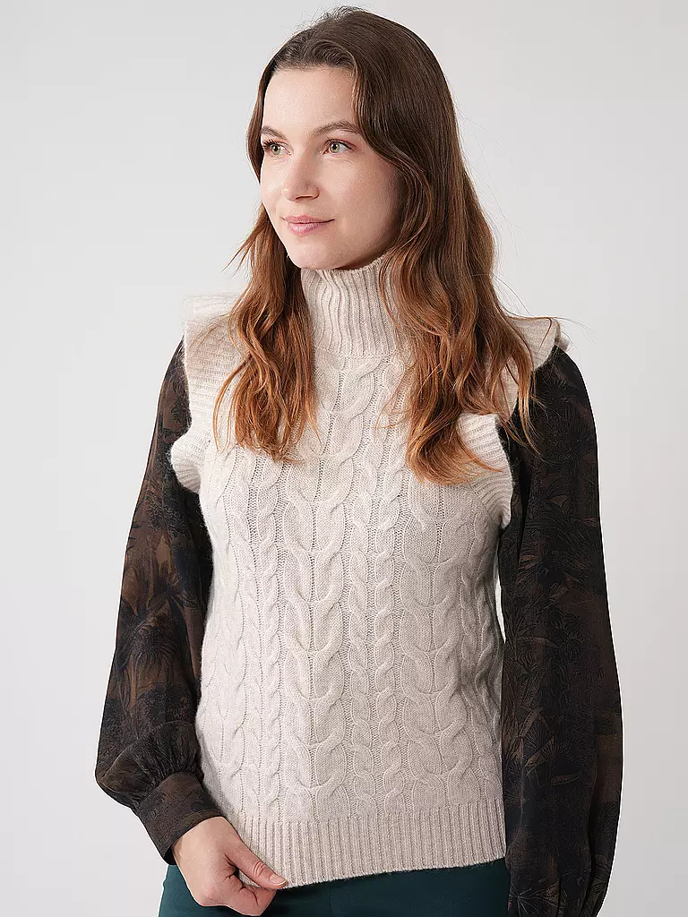 DAVIDA | Kaschmirpullunder | braun
