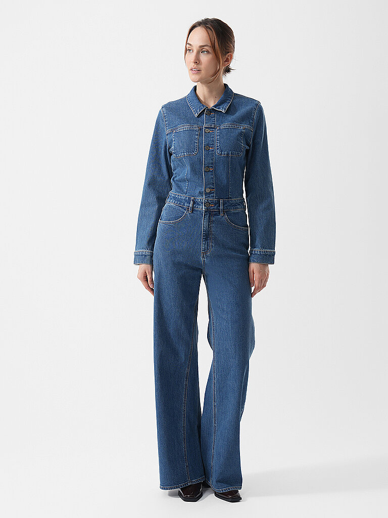 DAWN DENIM Jumpsuit TWITTER dunkelblau | XS