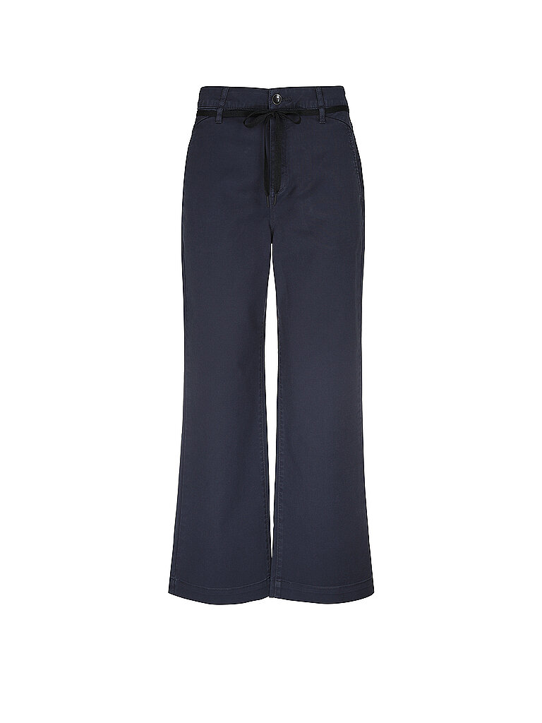 DAWN DENIM Marlenehose Flared Fit DEW dunkelblau | 26/L32