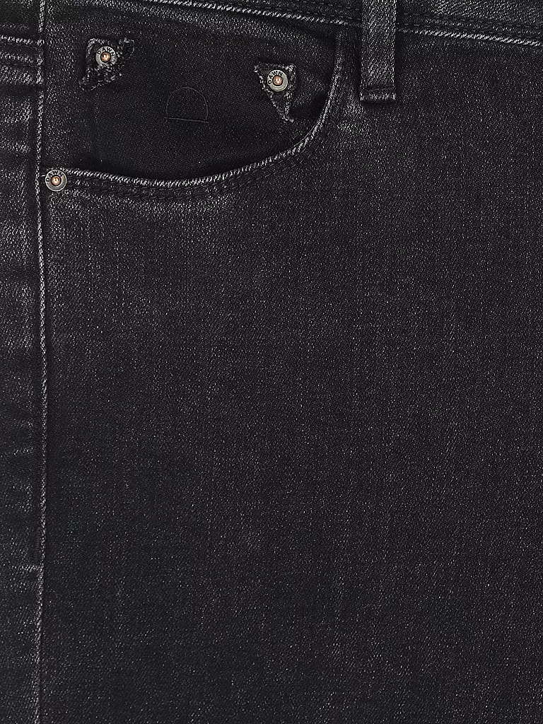 DAWN DENIM | Jeans Slim Fit 7/8 MID SUN | schwarz