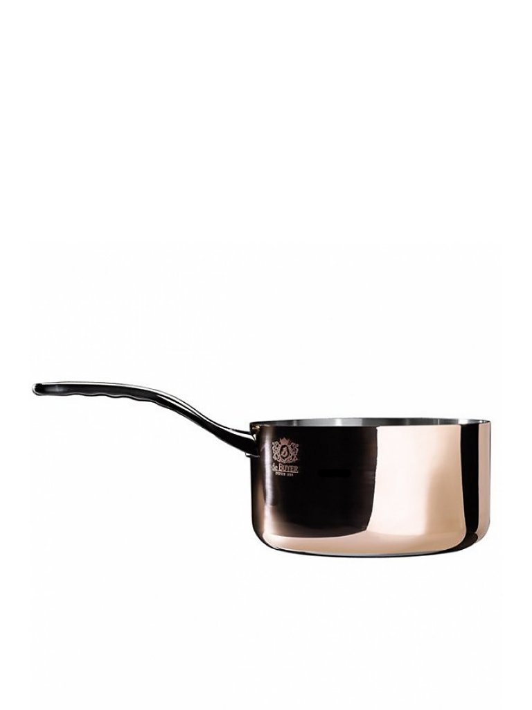 DE BUYER Stieltopf-Kasserolle ohne Deckel Prima Matera 16cm 1,8l (Kupfer) braun