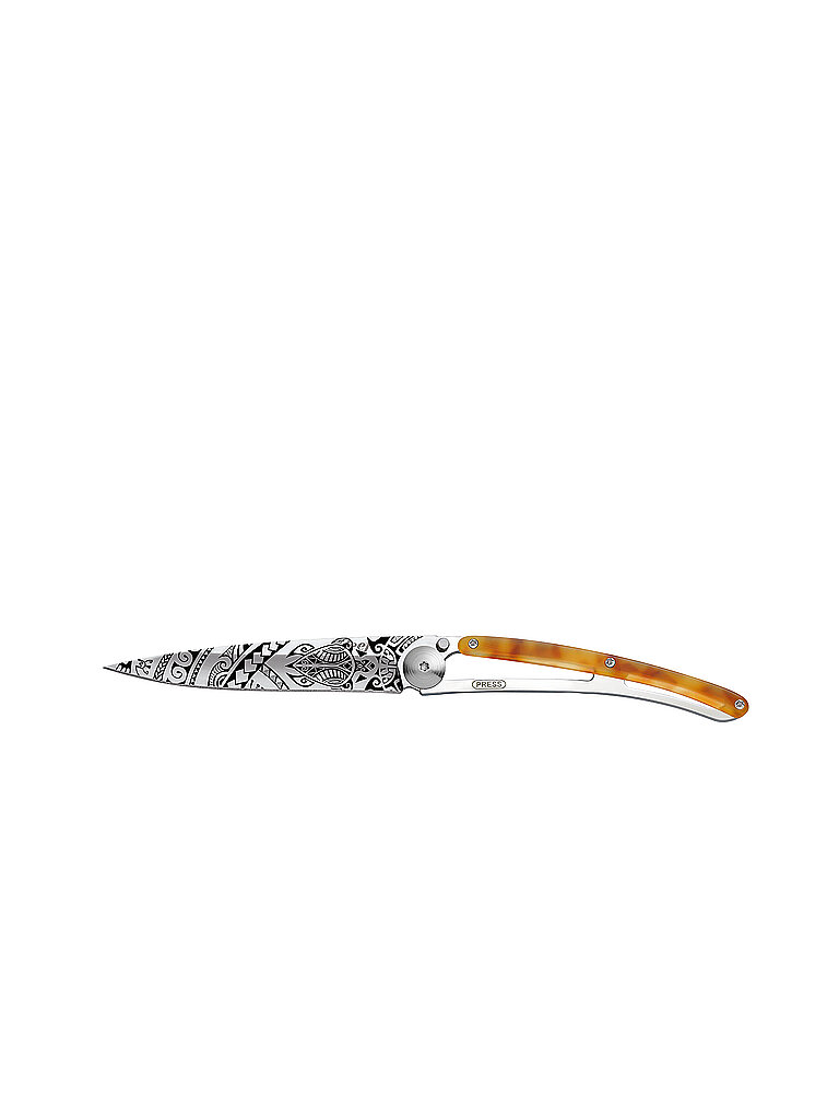 Taschenmesser Schildpattoptik Hochglanz POLYNESIER 37G silber baby