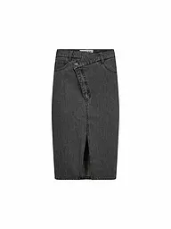 DESIGNERS REMIX | Jeansrock Midi MILES | schwarz
