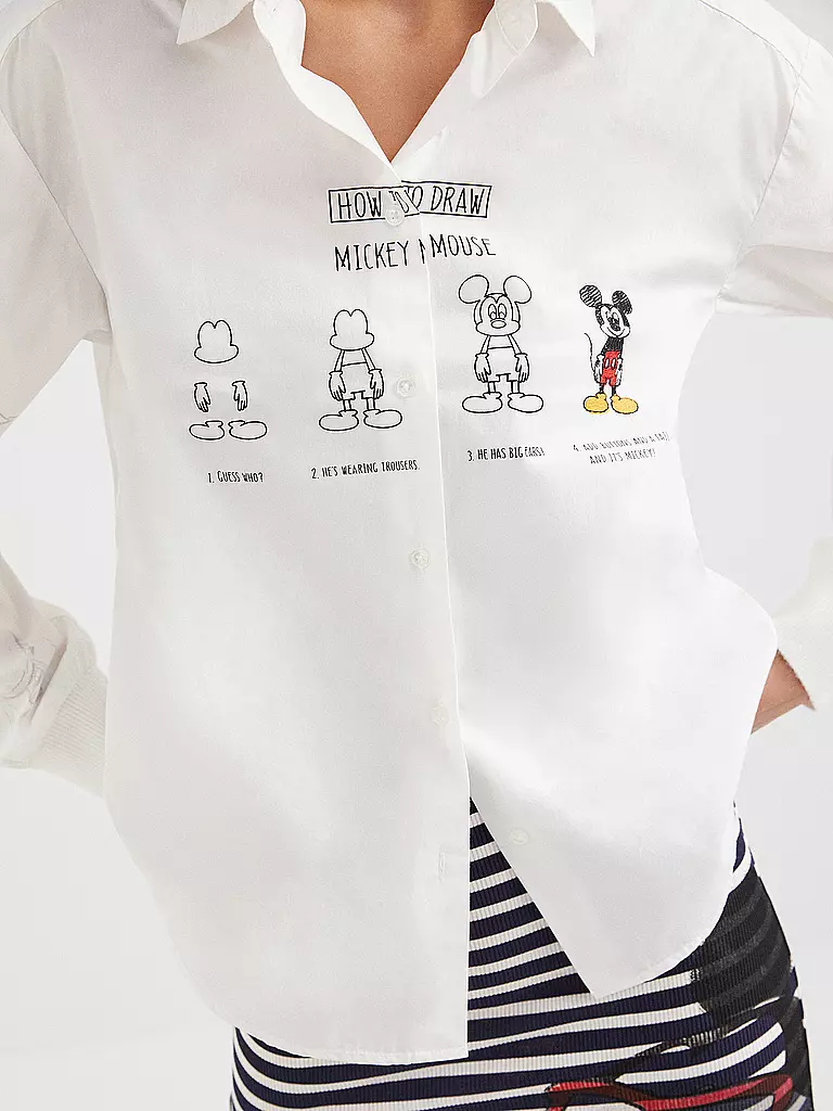 DESIGUAL | Bluse Mickey Mouse | weiß