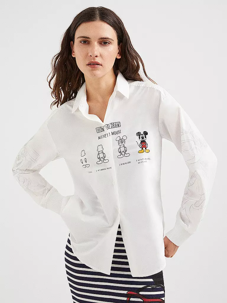 DESIGUAL | Bluse Mickey Mouse | weiß