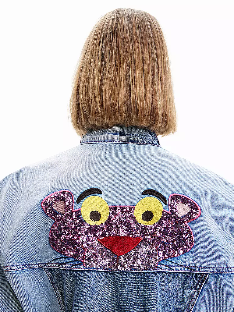 DESIGUAL | Jeansjacke PINK PANTHER | blau