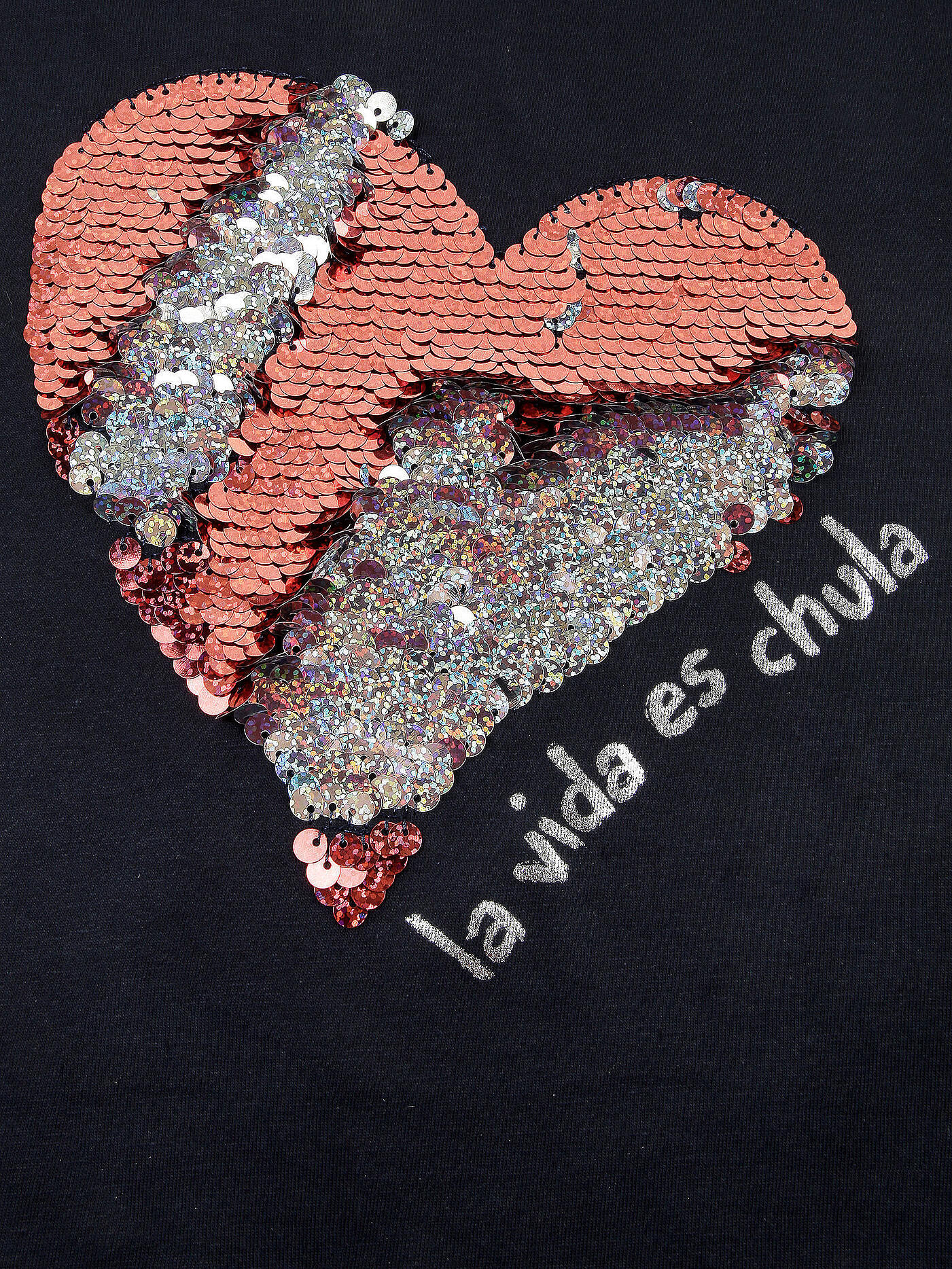 DESIGUAL | Mädchen- T-Shirt mit Wende-Pailletten | 
