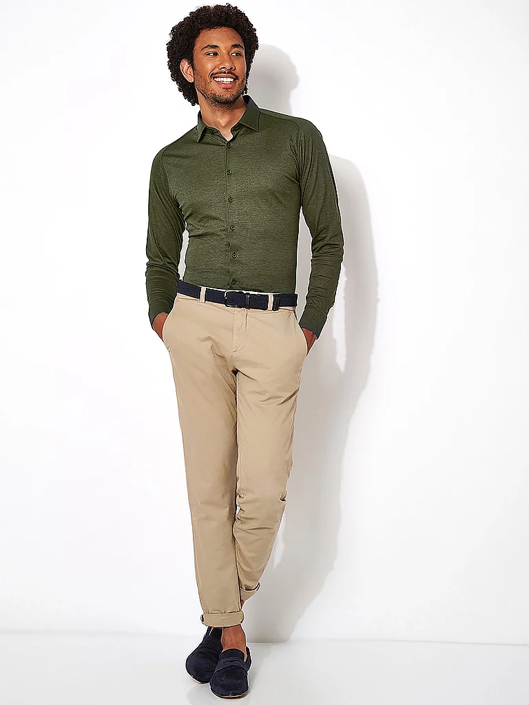 DESOTO Langarmhemd "Jerseyhemd Casual Kent"