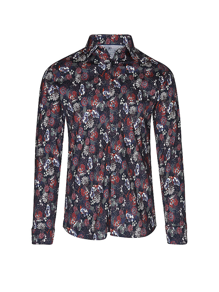 DESOTO Jerseyhemd Slim Fit  dunkelrot | S