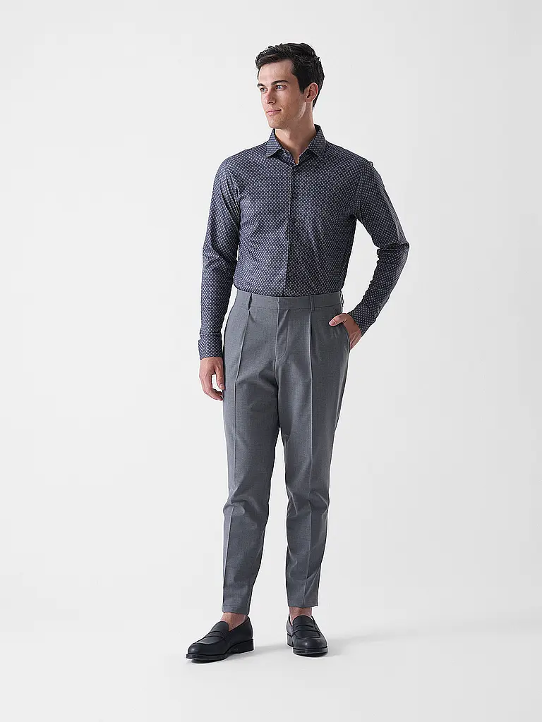 DESOTO | Jerseyhemd Slim Fit  | dunkelblau