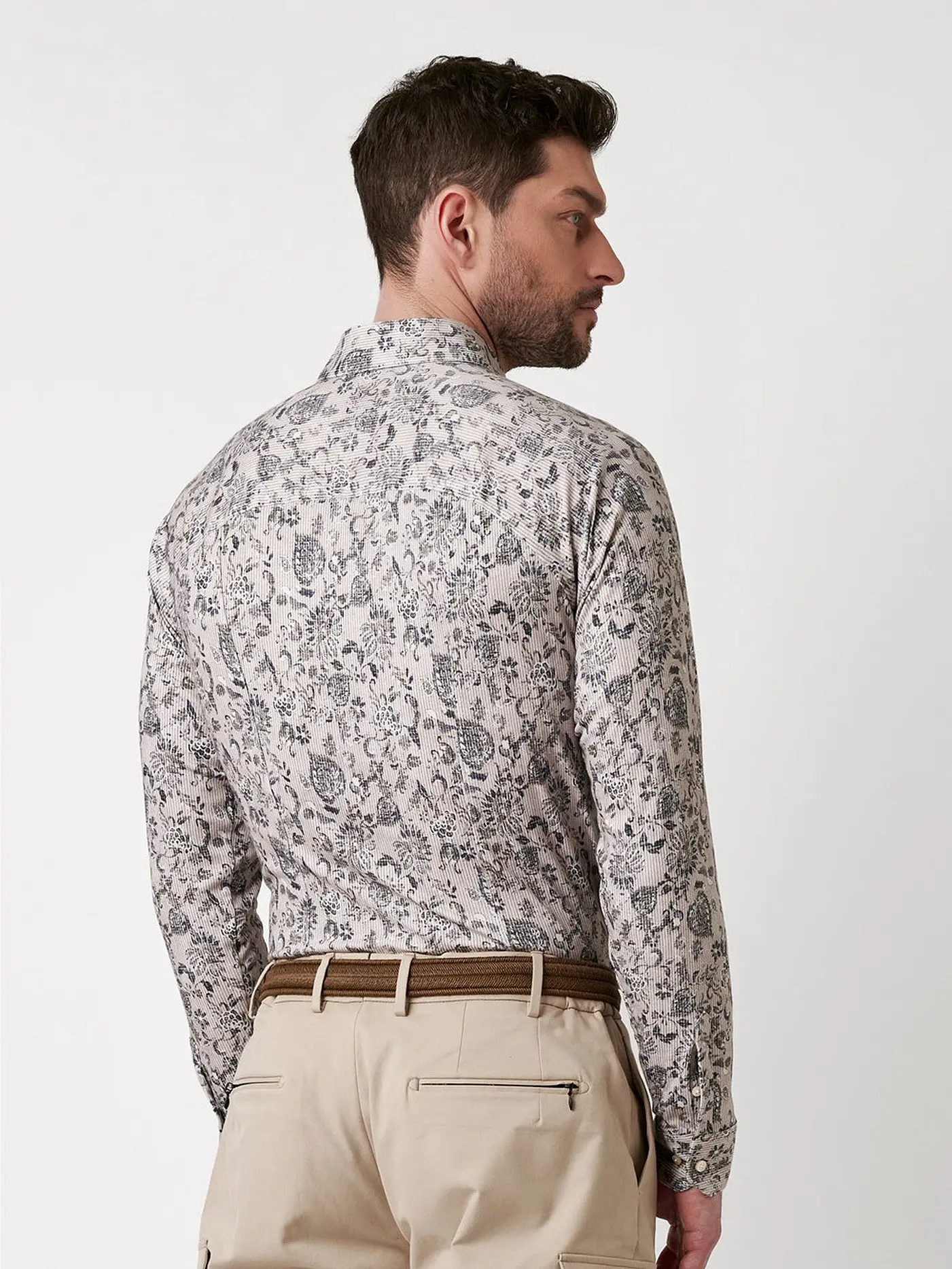 DESOTO | Jerseyhemd Slim Fit  | beige