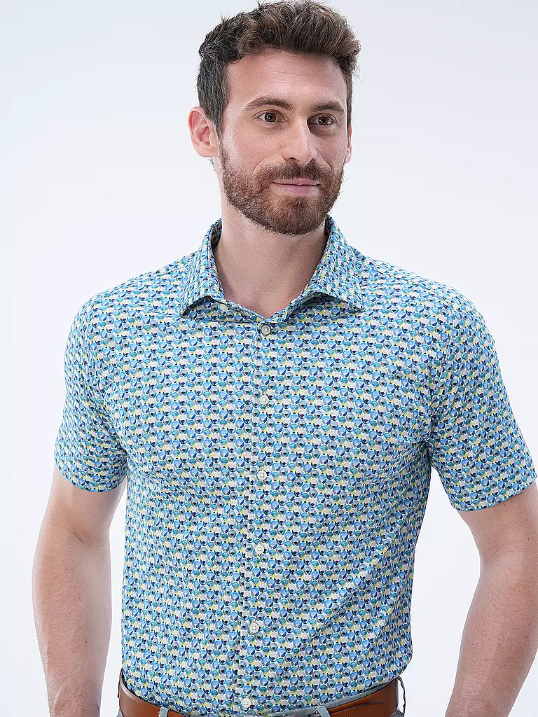 DESOTO | Jerseyhemd Slim Fit  | blau