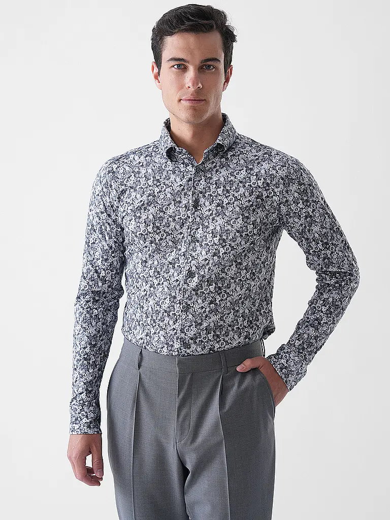 DESOTO | Jerseyhemd Slim Fit  | schwarz