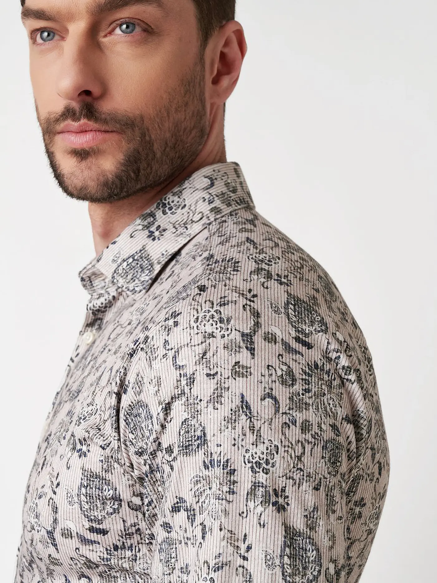 DESOTO | Jerseyhemd Slim Fit  | beige