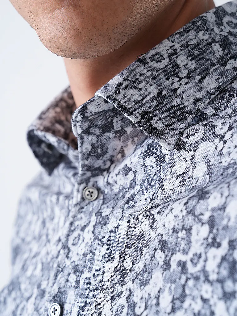 DESOTO | Jerseyhemd Slim Fit  | schwarz