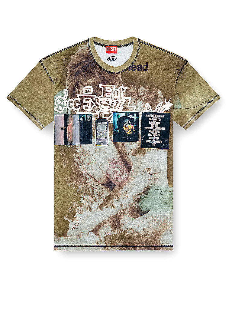 DIESEL T-Shirt  olive | XL