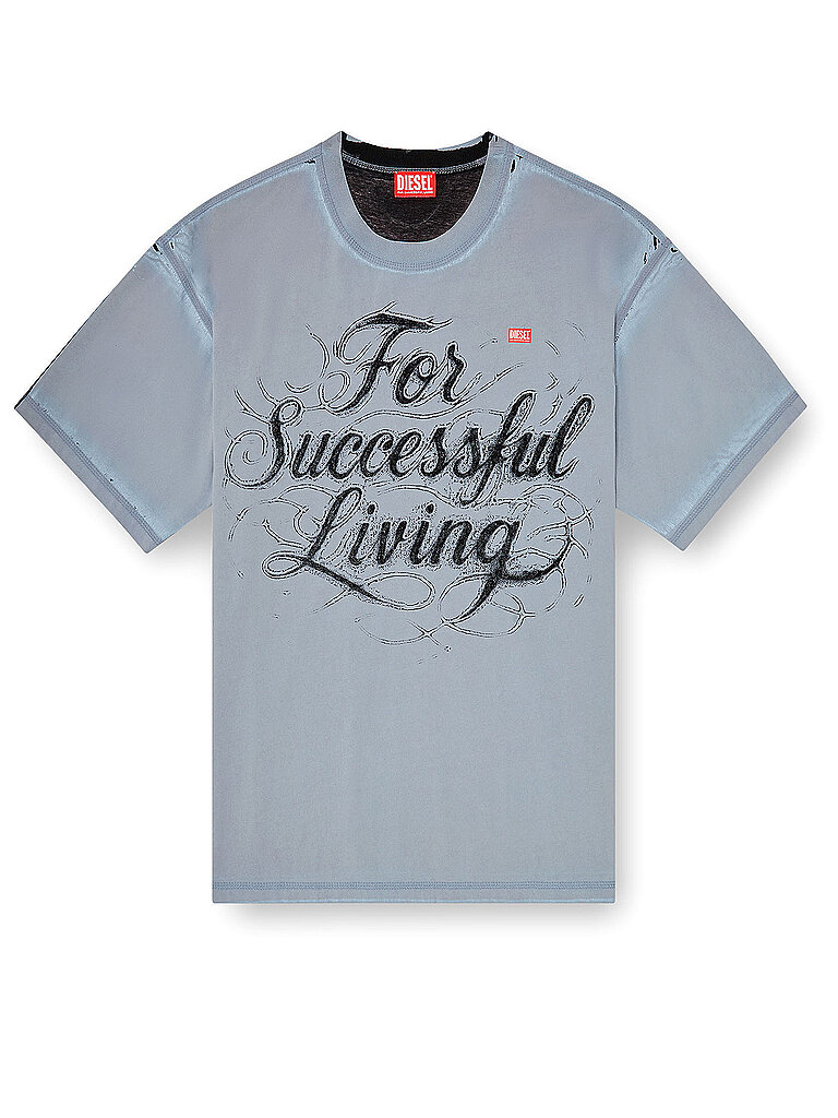 DIESEL T-Shirt  hellblau | 46