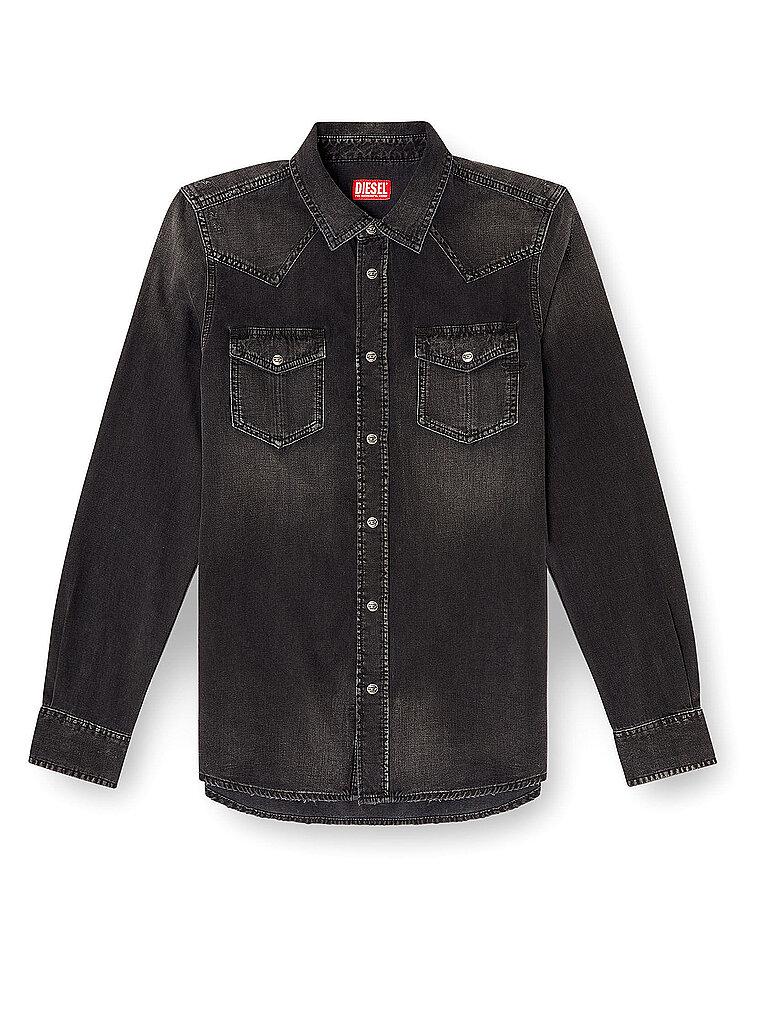DIESEL Jeanshemd D-VEGA  schwarz | S