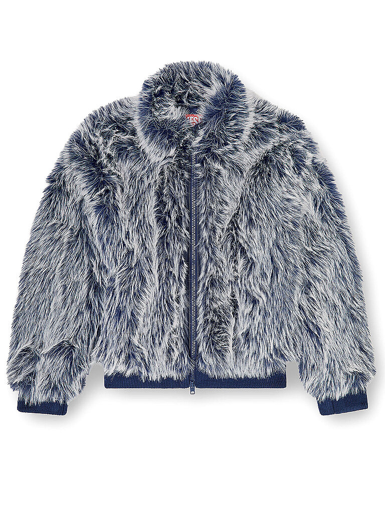 DIESEL Jacke in Felloptik W-VICTOR blau | 48