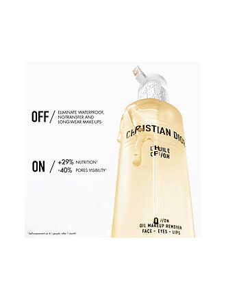 DIOR | L’Huile OFF/ON Abwaschbares Reinigungsöl für Gesicht, Augen und Lippen 175ml