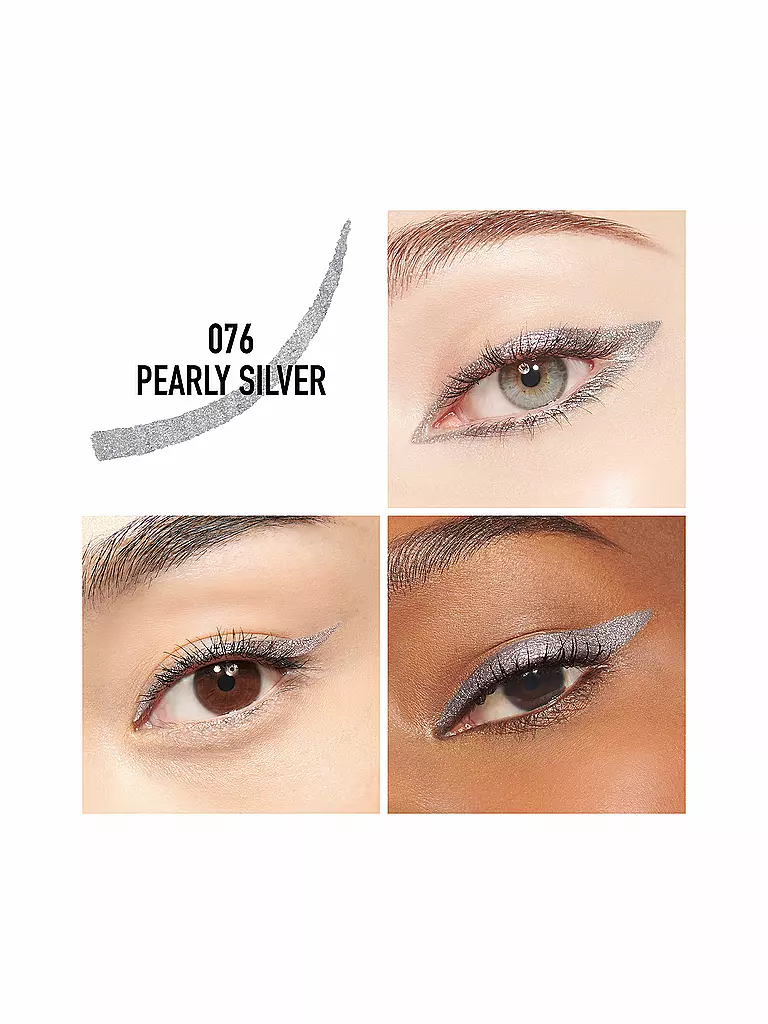 DIOR | Augenkonturenstift - Diorshow 24H* Stylo Wasserfester Eyeliner ( 076 Pearly Silver )  | silber