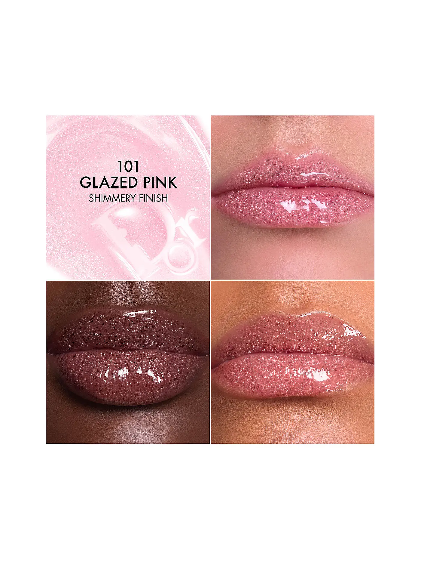 DIOR | Dior Addict Lip Glow Butter Hochglänzende Lippenpflege (101 Glazed Pink) | rosa