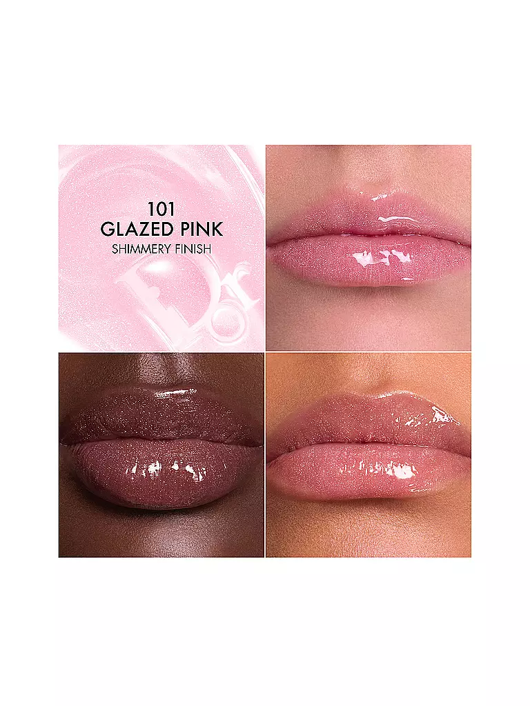 DIOR | Dior Addict Lip Glow Butter Hochglänzende Lippenpflege (101 Glazed Pink) | rosa