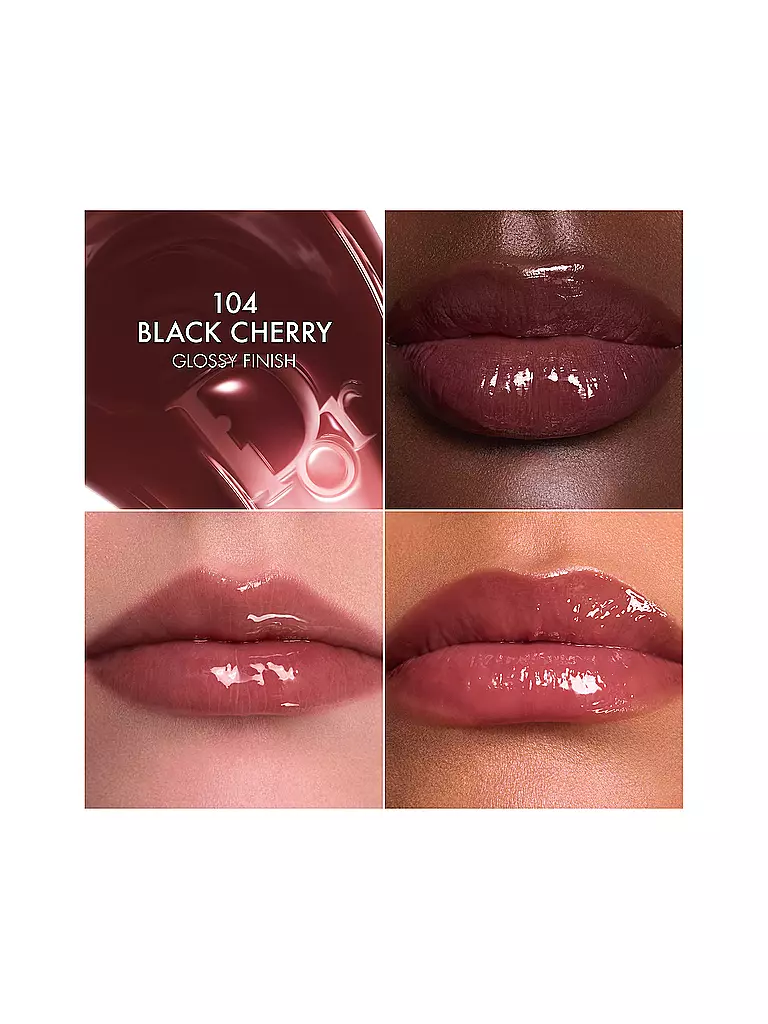 DIOR | Dior Addict Lip Glow Butter Hochglänzende Lippenpflege (104 Black Cherry) | braun