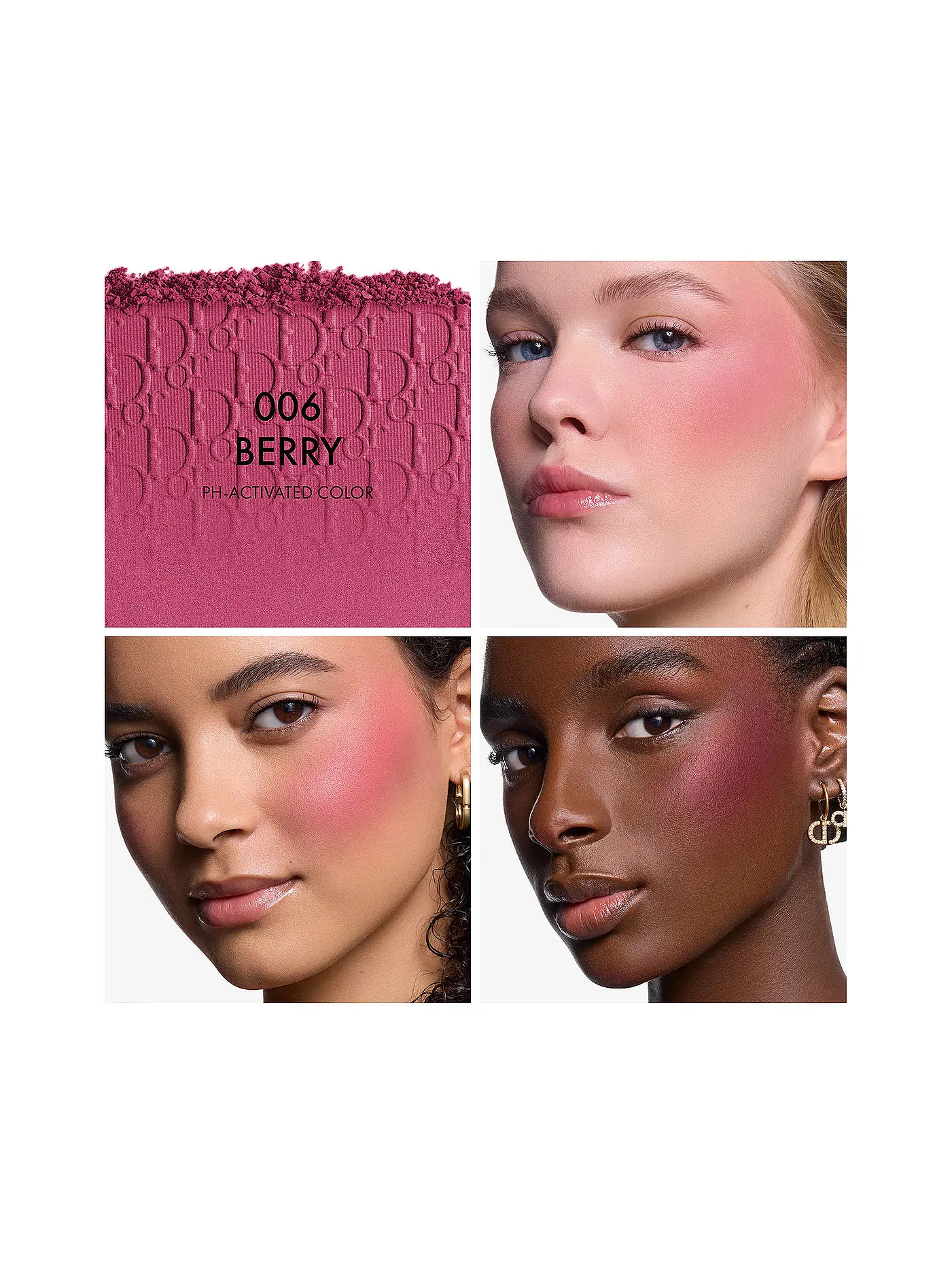 DIOR | Dior Backstage Rosy Glow Rouge mit pH-aktivierter Farbe - Langanhaltend (006 Berry) | beere