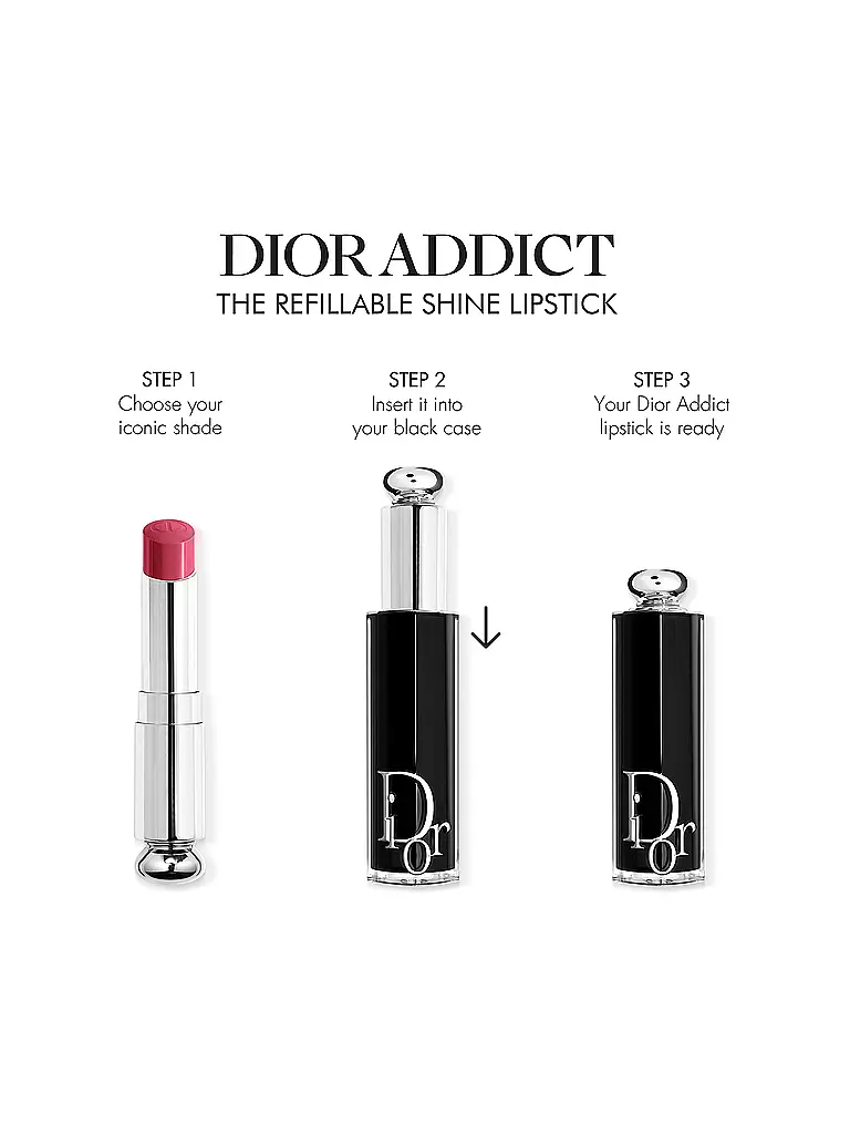 DIOR | Dior Addict Refill für den Lippenstift mit Glanz-Finish (120 Pink Callisto) | hellbraun