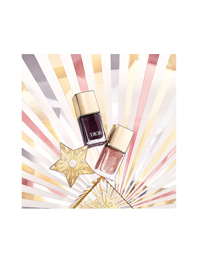 DIOR | Dior Vernis Limitierte Edition Nagellack und glitzernder Überlack (690 Plum Parade) | Beere