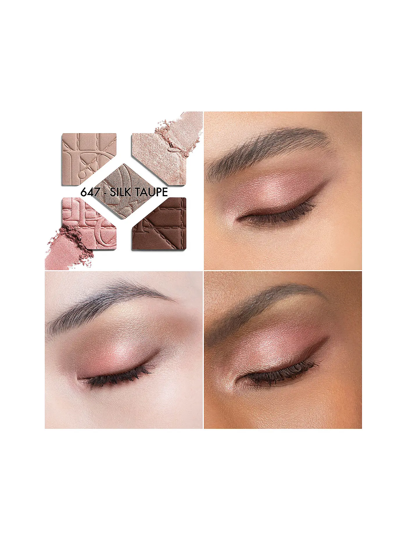 DIOR | Diorshow 5 Couleurs Cannage Limitierte Edition (647 Silk Taupe) | rosa