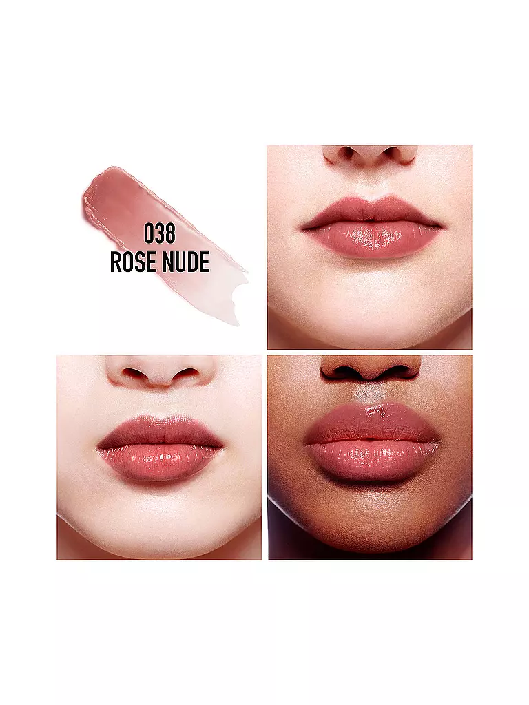 DIOR | Lippenstift - Dior Addict Lip Glow  ( 038 Rose Nude )  | rosa