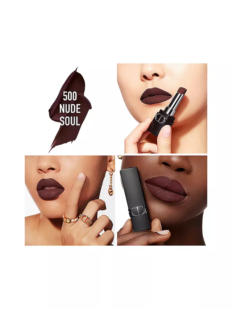 DIOR | Lippenstift - Rouge Dior Forever Lipstick (500 Nude Soul) | camel