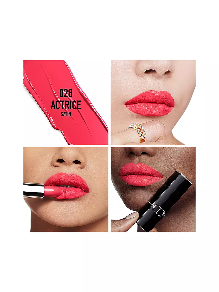 DIOR | Lippenstift - Rouge Dior Satin Lipstick (028 Actrice) | koralle