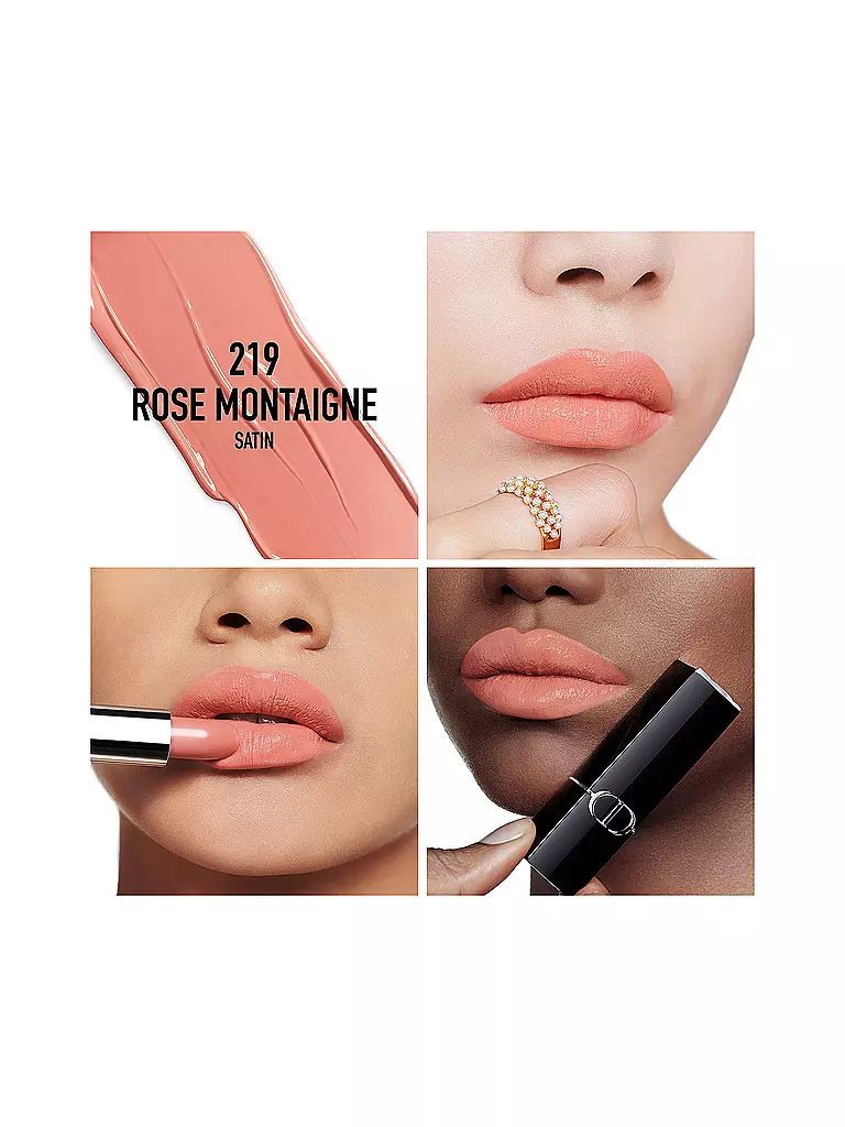 DIOR | Lippenstift - Rouge Dior Satin Lipstick (219 Rose Montaigne) | hellbraun