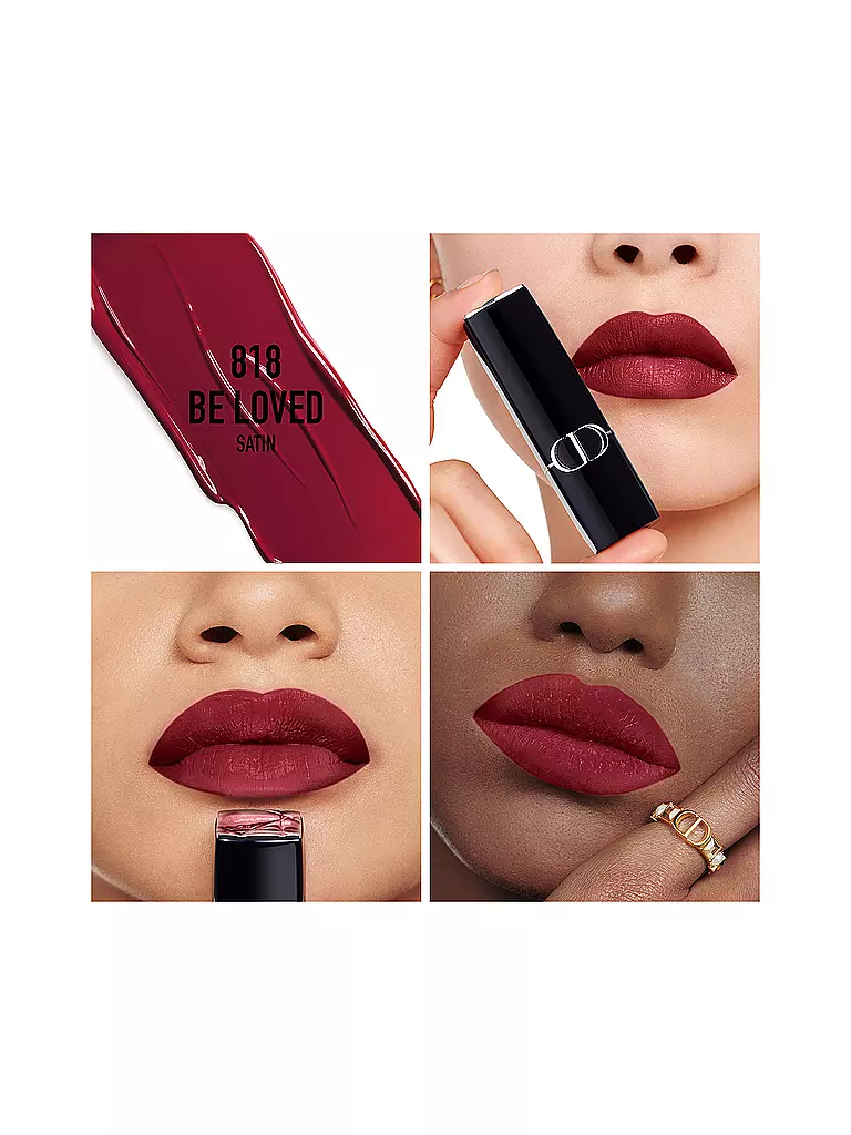 DIOR | Lippenstift - Rouge Dior Satin Lipstick (818 Be Loved) | dunkelrot