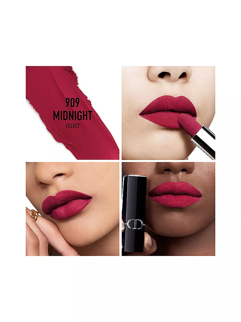 DIOR | Lippenstift - Rouge Dior Velvet Lipstick (909 Midnight) | beere