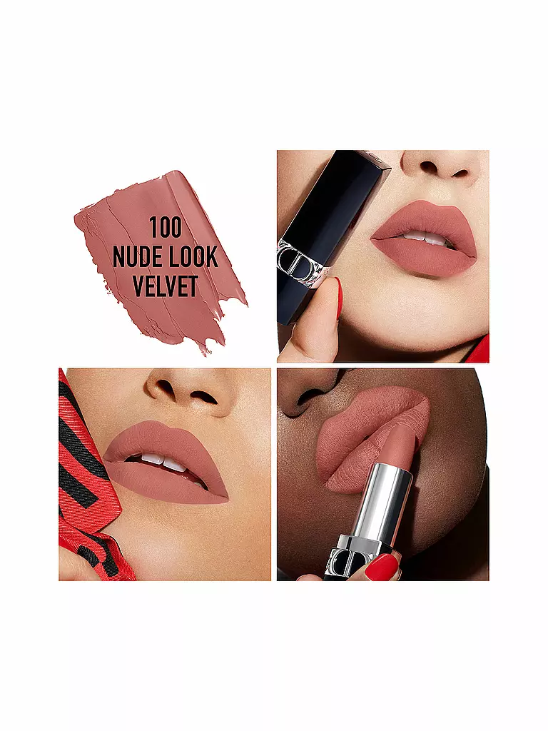 DIOR | Lippenstift - Rouge Dior Velvet Refill ( 100 Nude Look )  | rosa